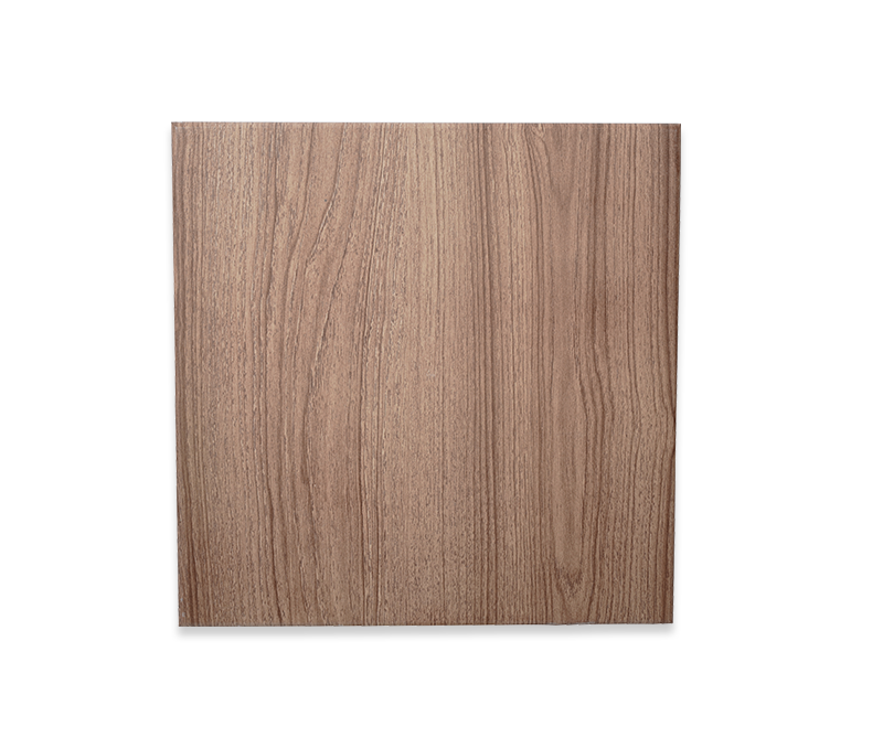 Wood grain transfer aluminum veneer