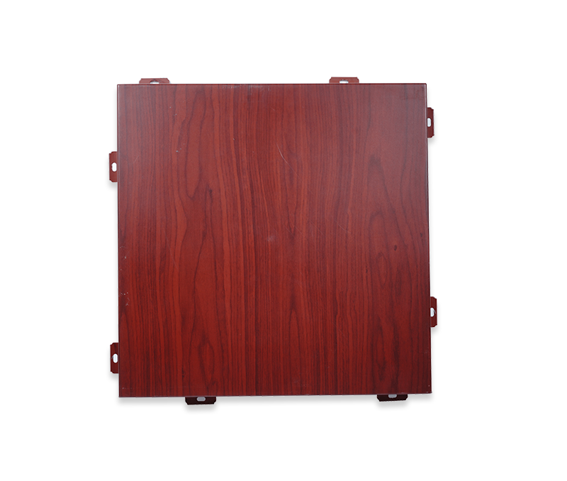 Wood grain transfer aluminum veneer