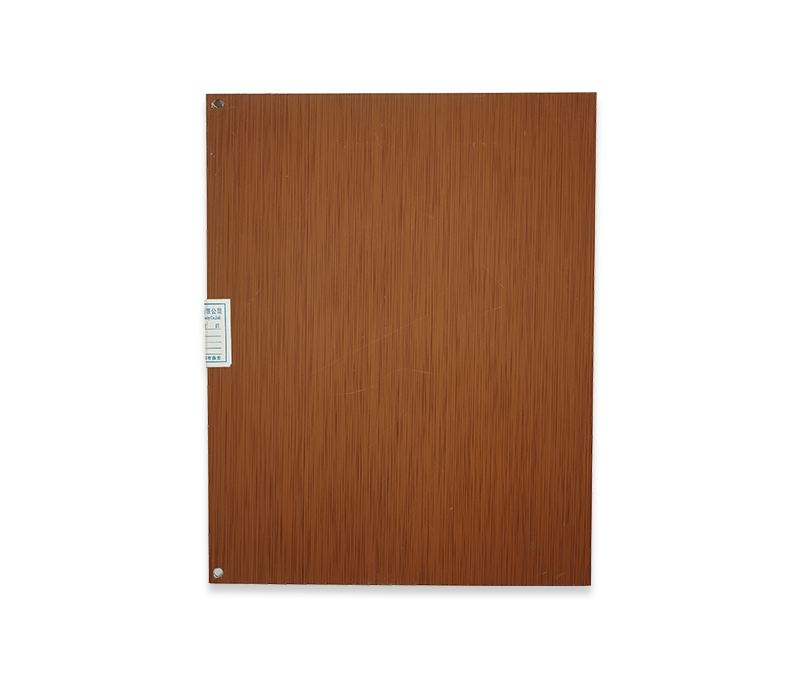 Wood grain transfer aluminum veneer